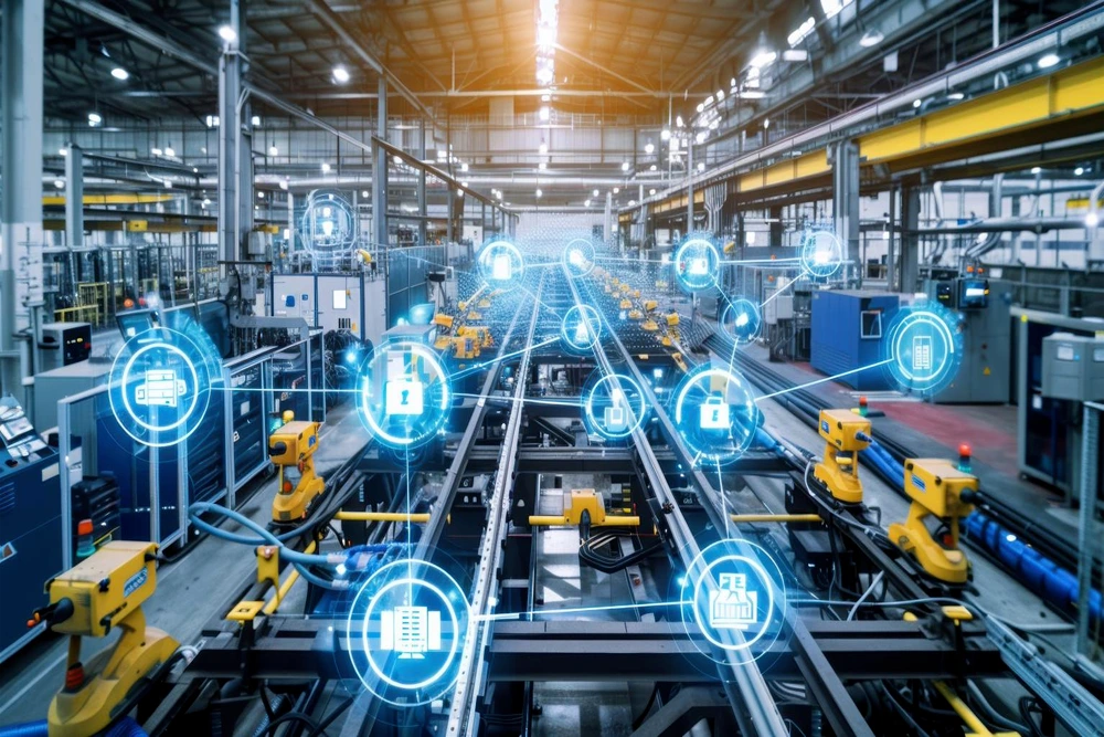 Smart manufacturing system demonstrating Industry 4.0 technologies for mechanical engineering